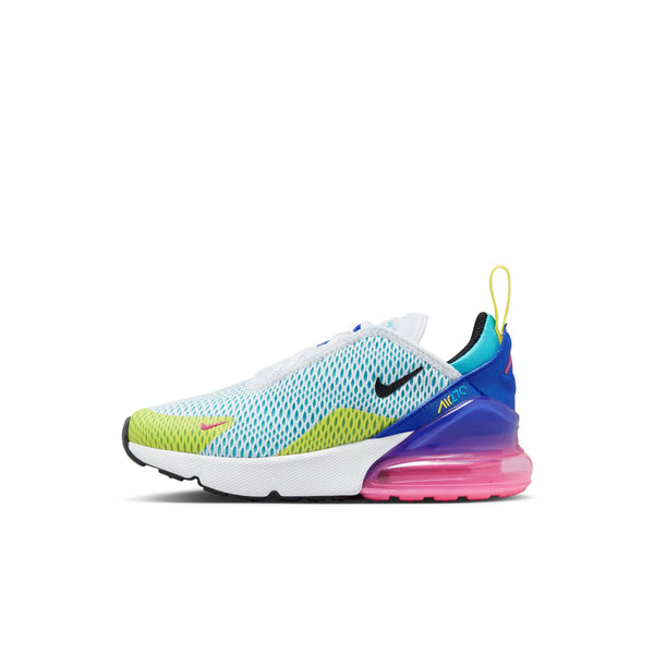 Nike - Boy - PS Air Max 270 - White/Black/Hyper Royal