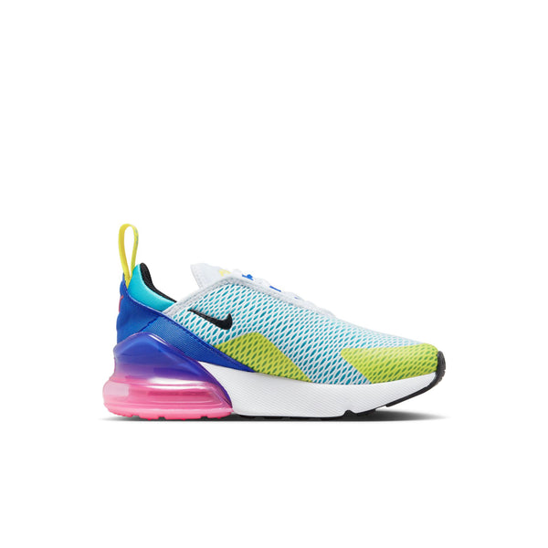 Nike - Boy - PS Air Max 270 - White/Black/Hyper Royal