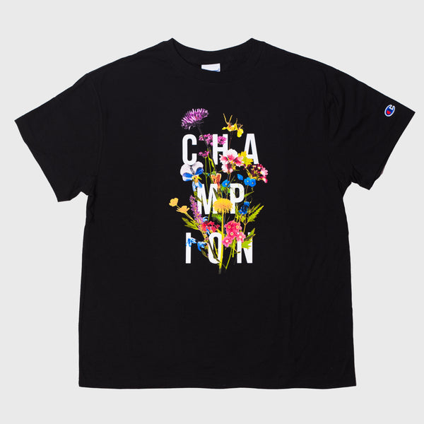 CHAMPION - Women - Atomic Bloom Tee - Black