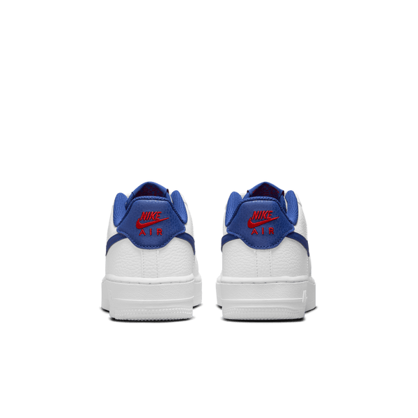 Nike - Boy - GS Air Force 1 - White/Deep Royal Blue/University Red