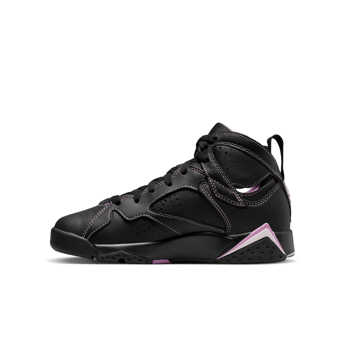 Jordan Girl GS Air Jordan Retro 7 Black Barely Grape Rush Fuchsi Nohble