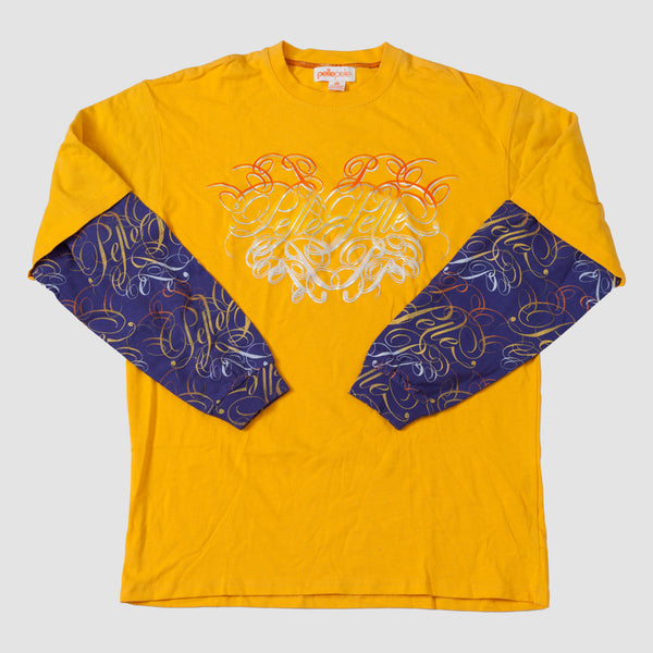 Vintage - Men - Pelle Pell Layered Graphic Tee - Yellow/Purple