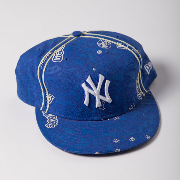 Vintage - Men - New Era AOP New York Yankees Fitted Cap Royal - Royal/Yellow