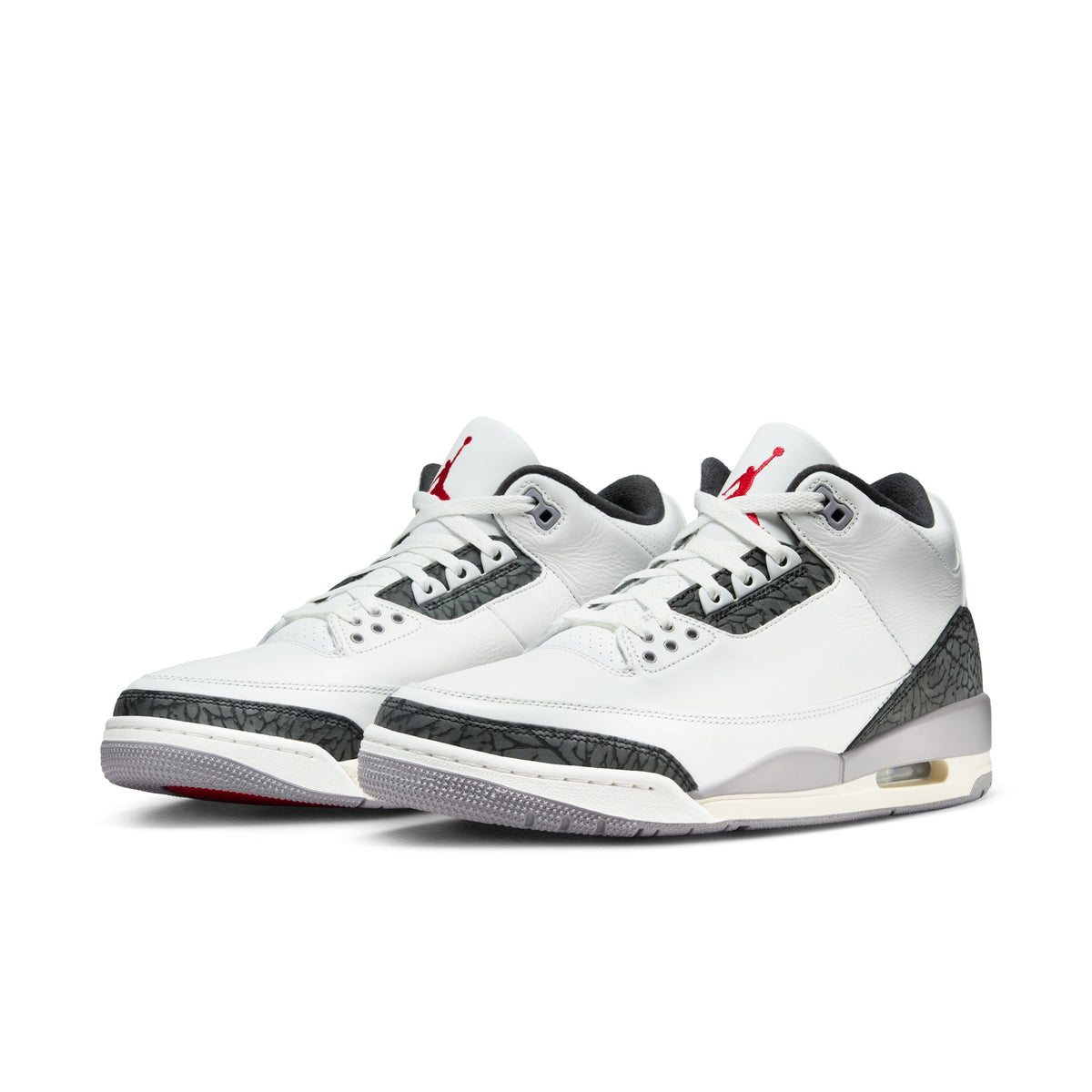 AIR JORDAN - RETRO 3 - SUMMIT WHITE/FIRE RED/CEMENT GRAY/BLACK 