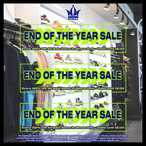 End Of The Year Sale - Extra 20% Off Sale Items In-Store Until 12/31!