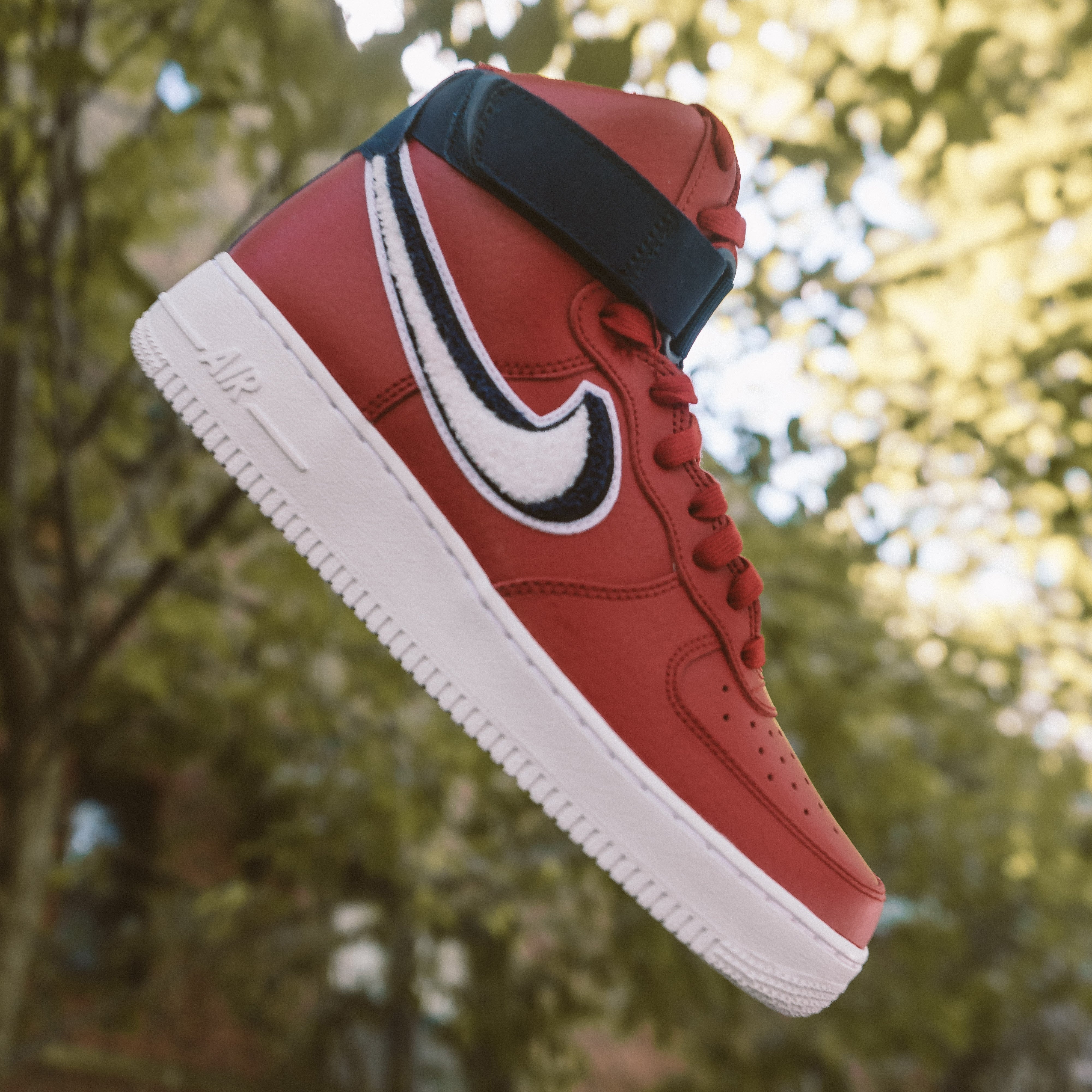 Nike Air Force 1 High LV8 In Red Available Now Nohble