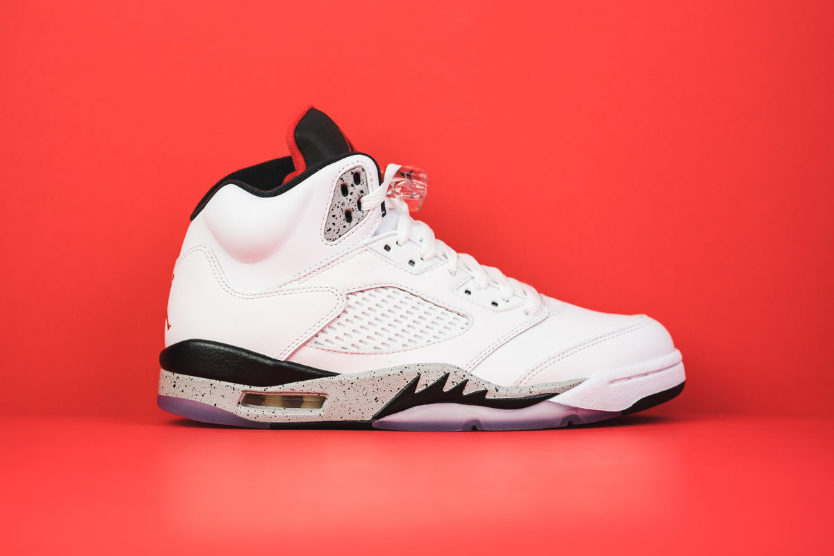Size 10 - Air Jordan 5 Retro White Cement JORDAN Grade School Air 5 Retro  main image 2