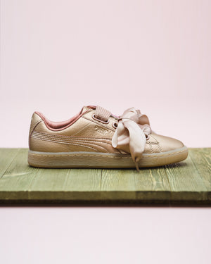 Womens Puma Basket Heart Copper Available In-store now!