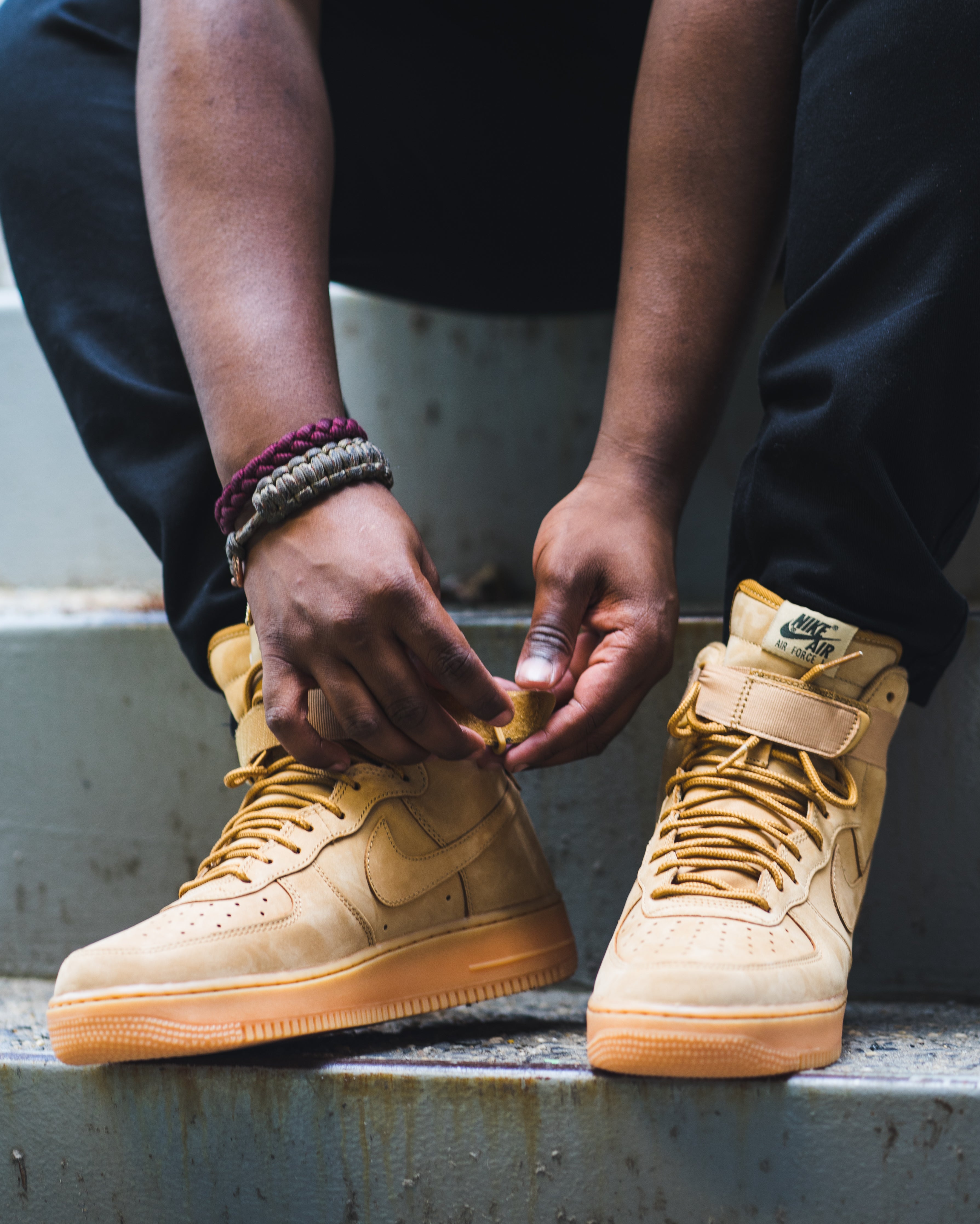 Nike air force high wheat hotsell