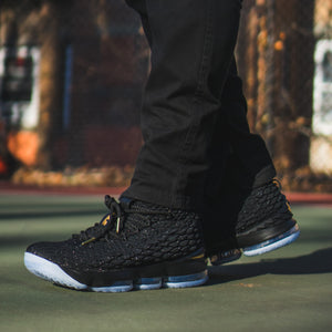 Nike Lebron 15 " Black & Gold " Available In-store now!