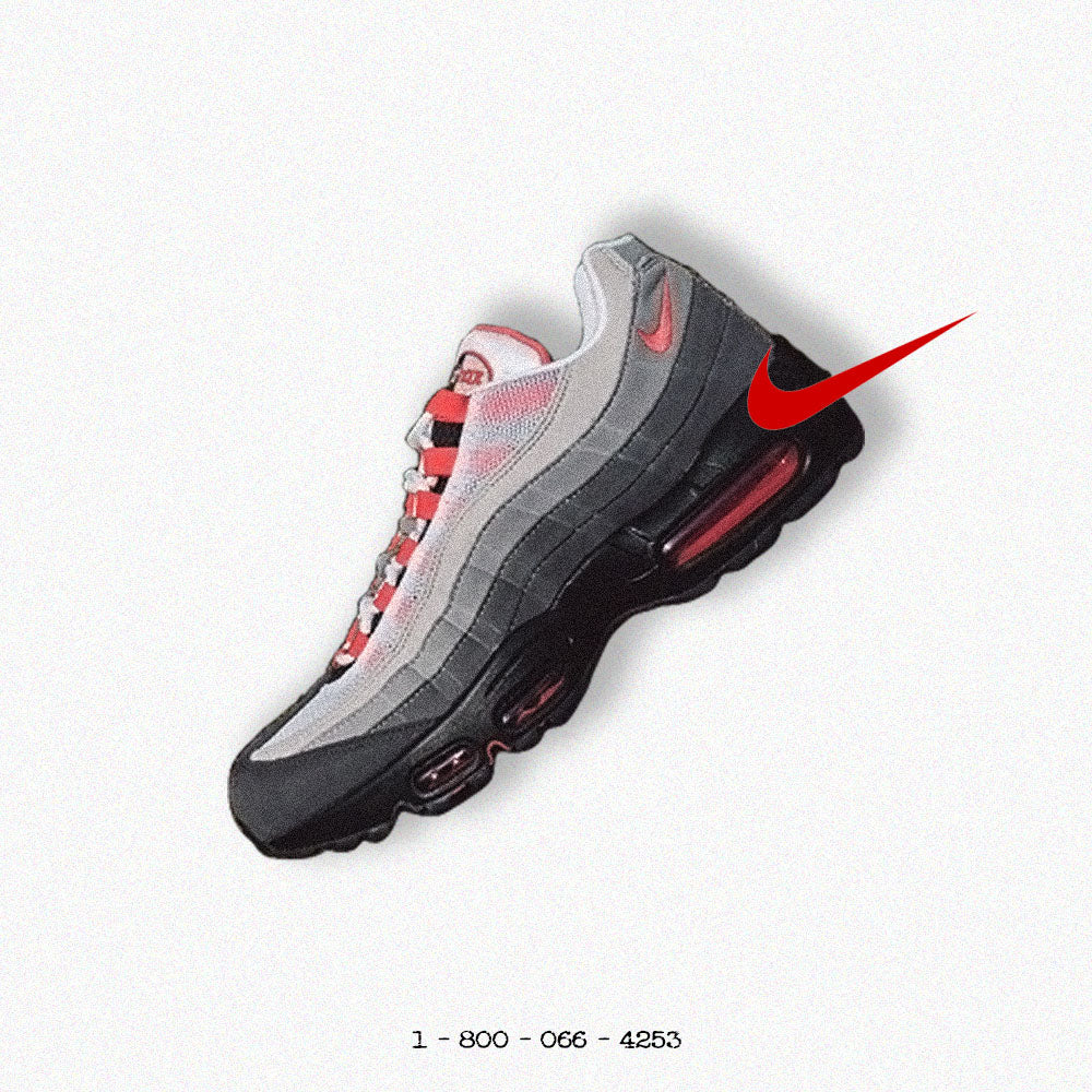 NIKE ナイキ AIR MAX 95 OG SOLAR RED The Nike Air Max 95 OG Solar Red Returns in Big Bubble Form