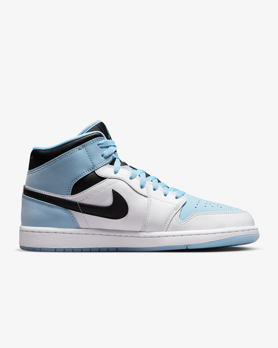 Jordan - Men - Air Jordan 1 Mid SE - White/Ice Blue – Nohble