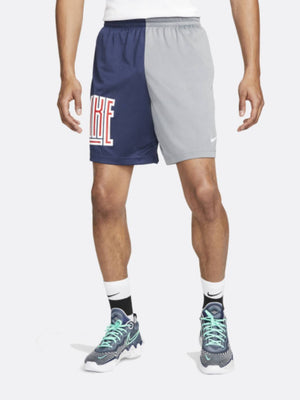 Nike - Men - Asymmetrical Starting 5 Shorts - Midnight Navy/Cool Grey