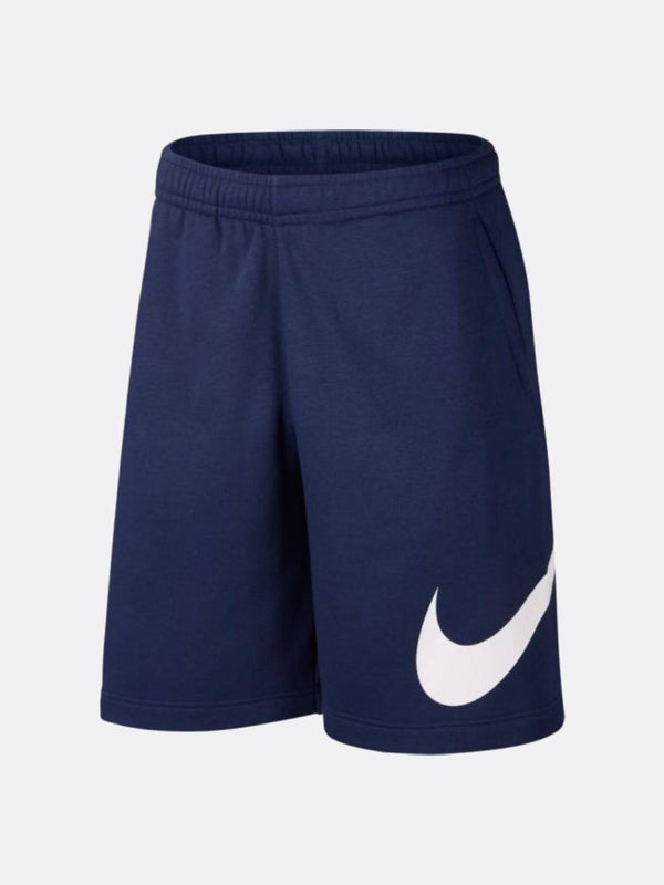 Nike - Men - Club Sweat Short - Midnight Navy/White