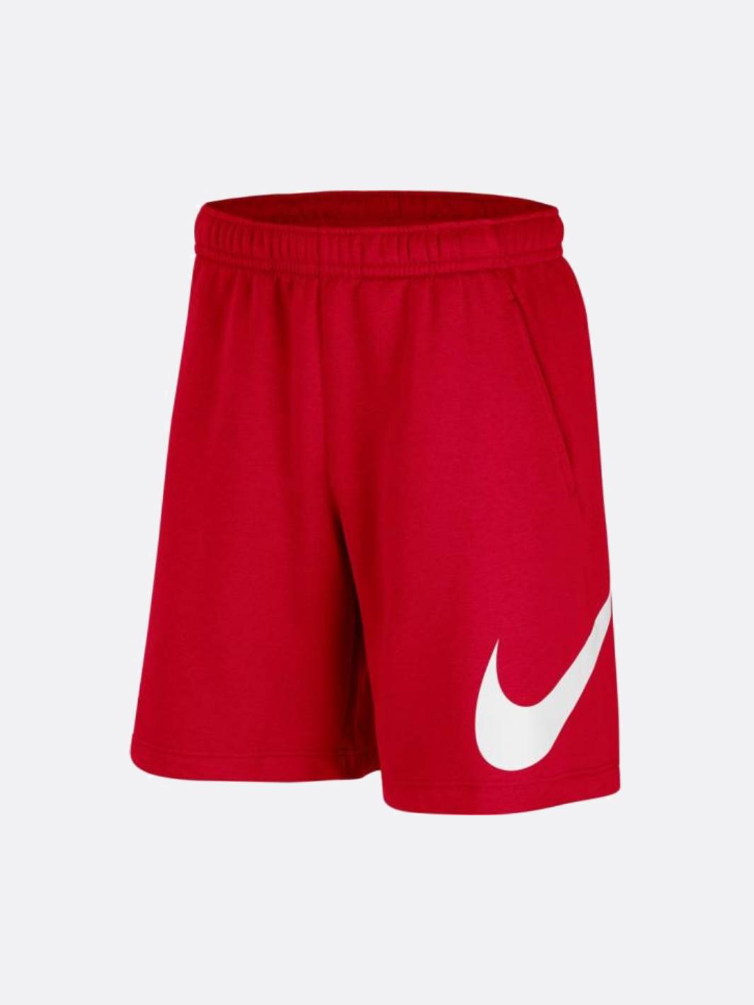 Nike Sportswear Men's Club Graphic Sweat Shorts Red/Black Swoosh Small