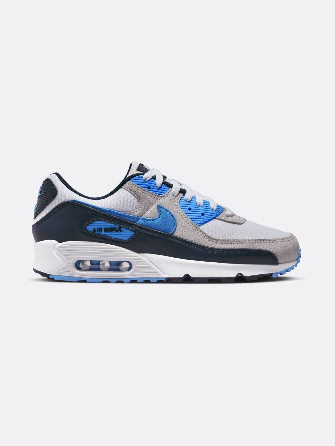 Nike Men Air Max 90 White/University Blue/Pure Platinum