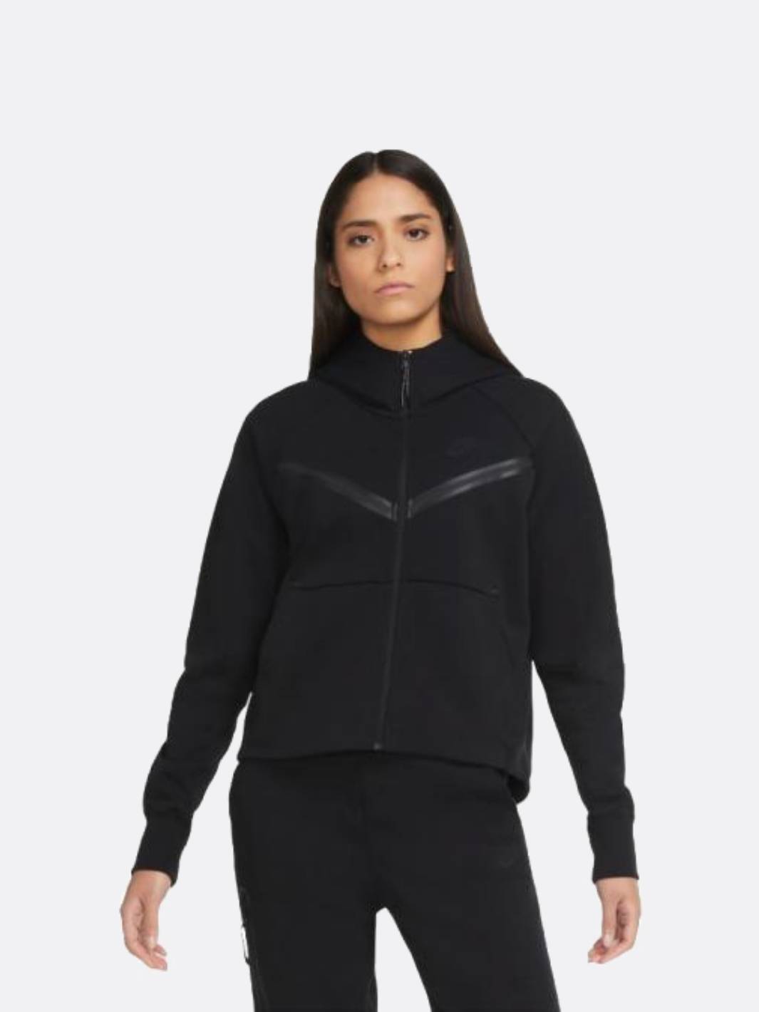 Nike Women Tech Fleece Full-Zip Hoodie Black – Nohble