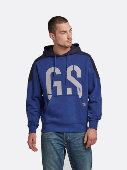 G star blue online hoodie