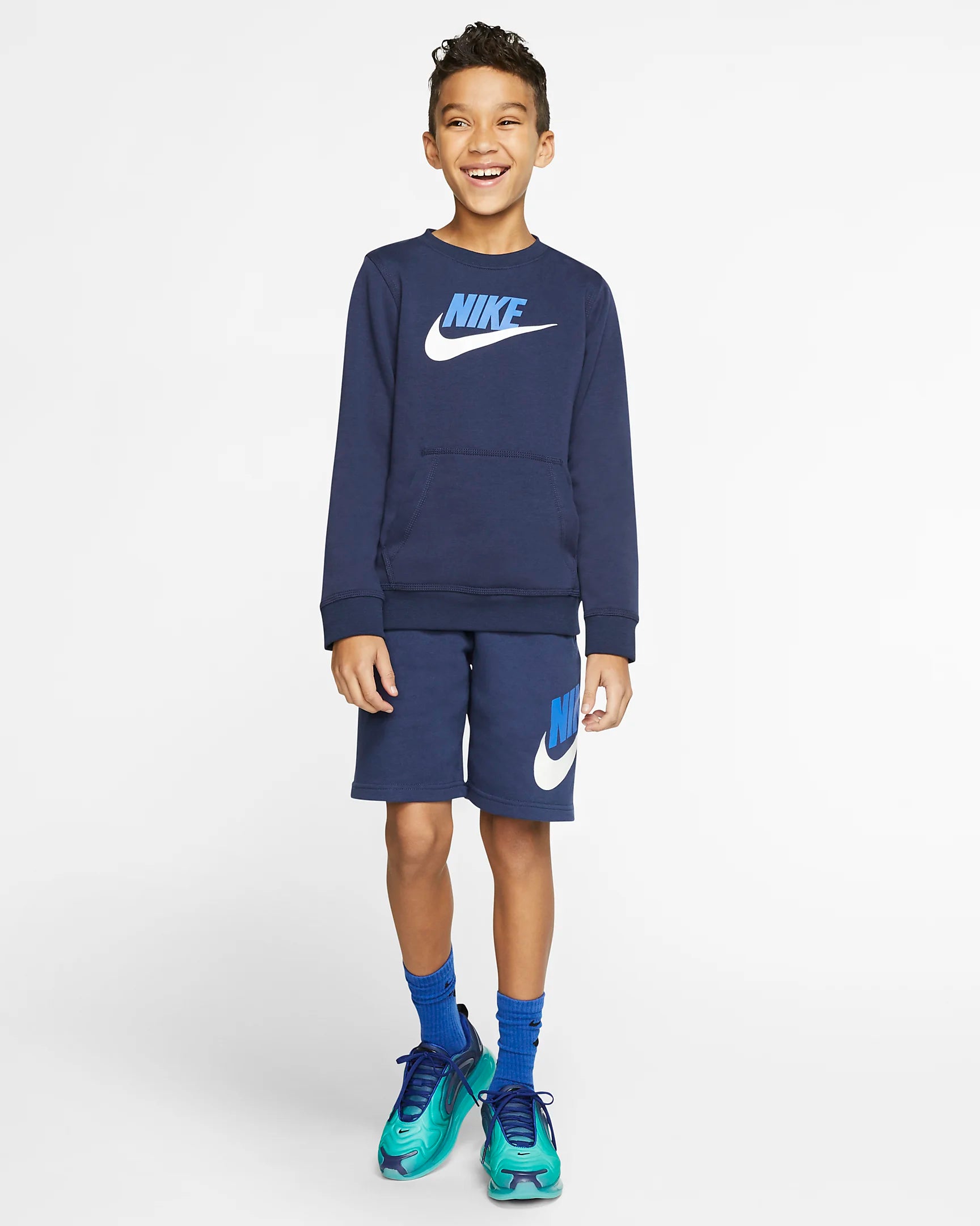 Nike Boy Club Fleece Shorts Midnight Navy Nohble