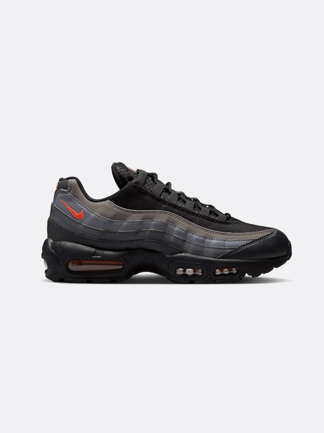 HOT White Air Max 95 Mens Black Red Nike Men Air Max 95 Black