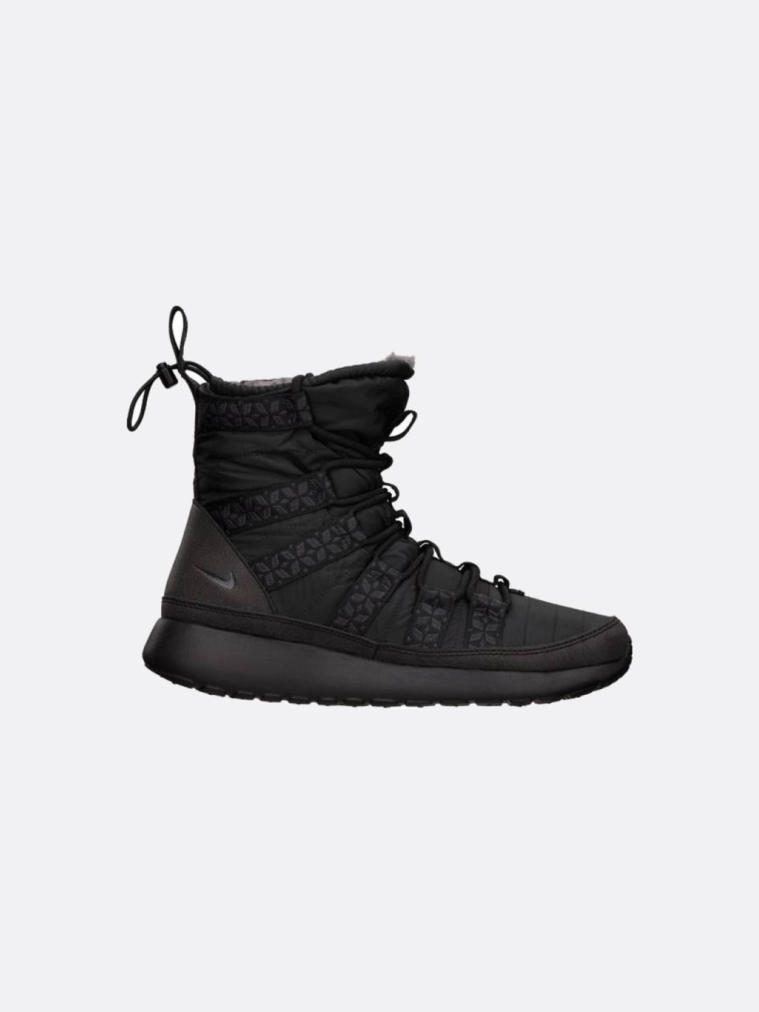 NIKE Women W Roshe Run High Sneakerboot Black/Anthacite