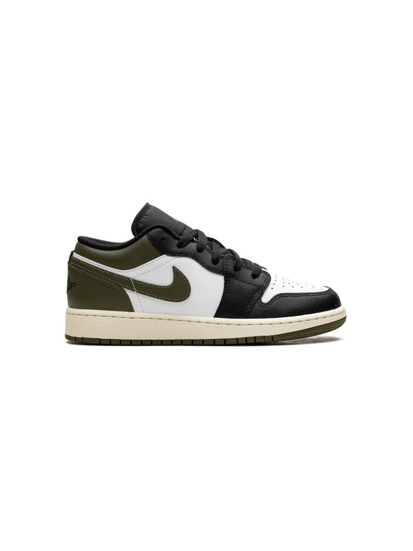 Jordan - Boy - GS Air Jordan 1 Low - Black/White/Medium Olive