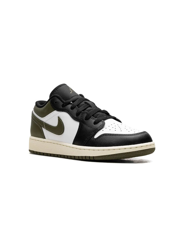 Jordan - Boy - GS Air Jordan 1 Low - Black/White/Medium Olive