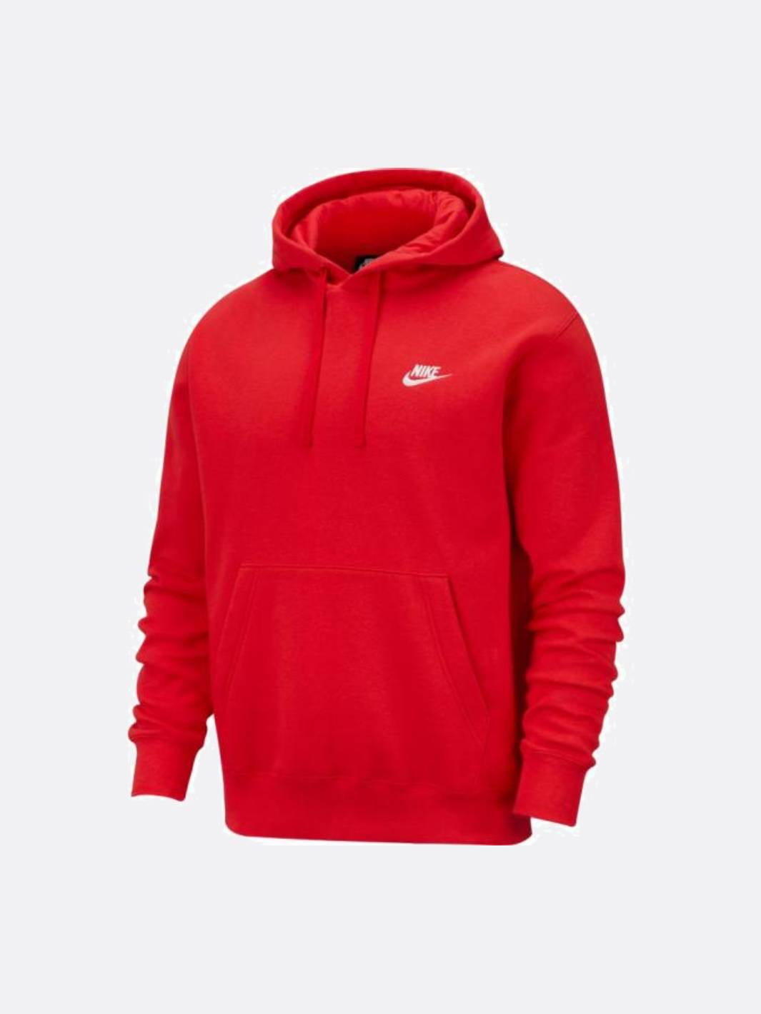 Nike Men Club Pullover Hoodie University Red/White - Main Image