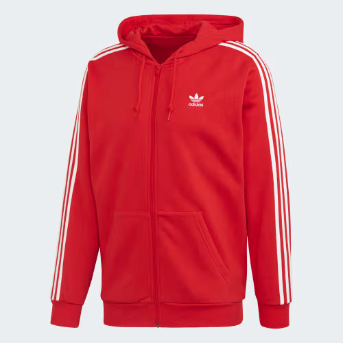adidas - Men -  3-Stripes Hoodie - Red/White