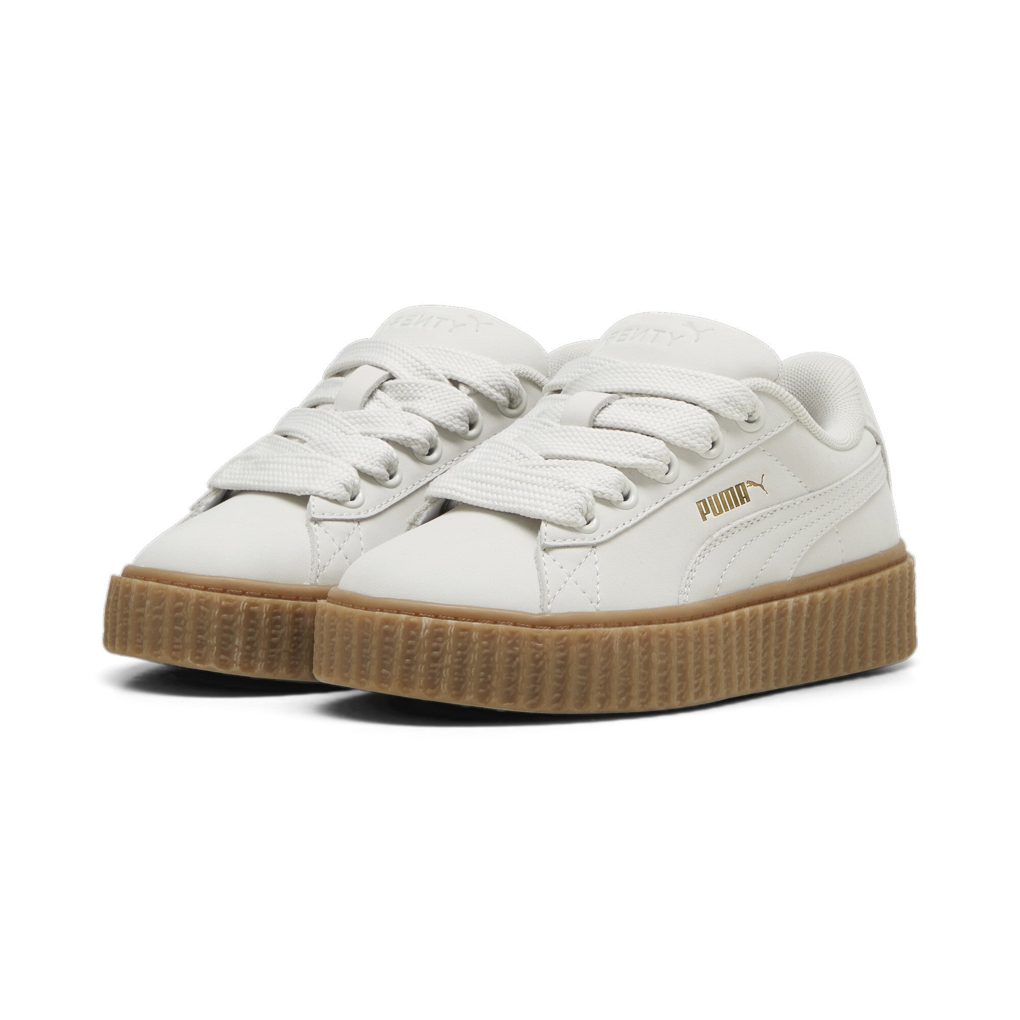 PUMA Girl PS Fenty Creeper Phatty Nubuck Warm White/Gold Gum
