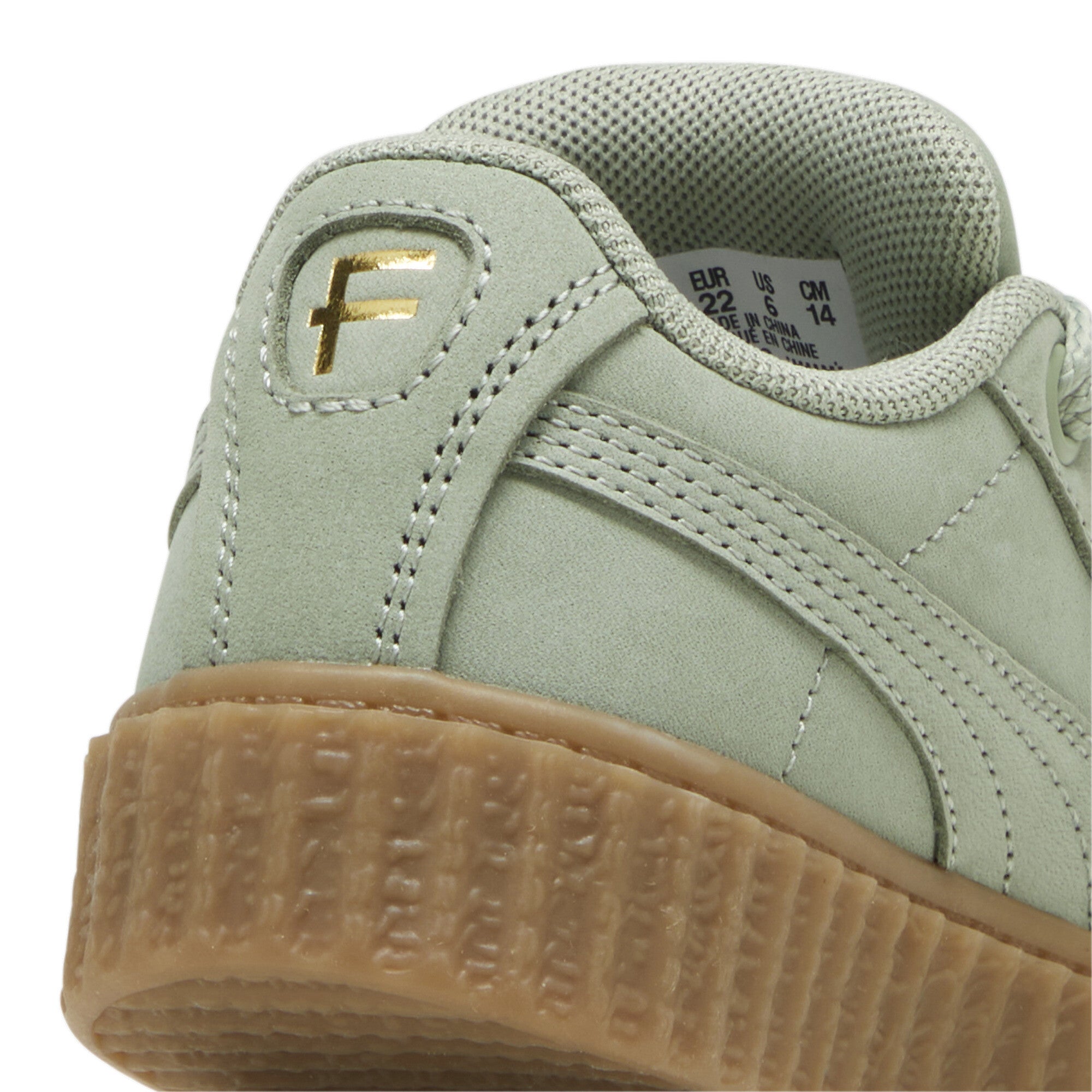 PUMA Girl TD Creeper Phatty Nubuck Green Fog/Gold Gum – Nohble