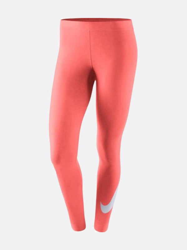 Nike - Women - Essential Swoosh Legging - Pink/White