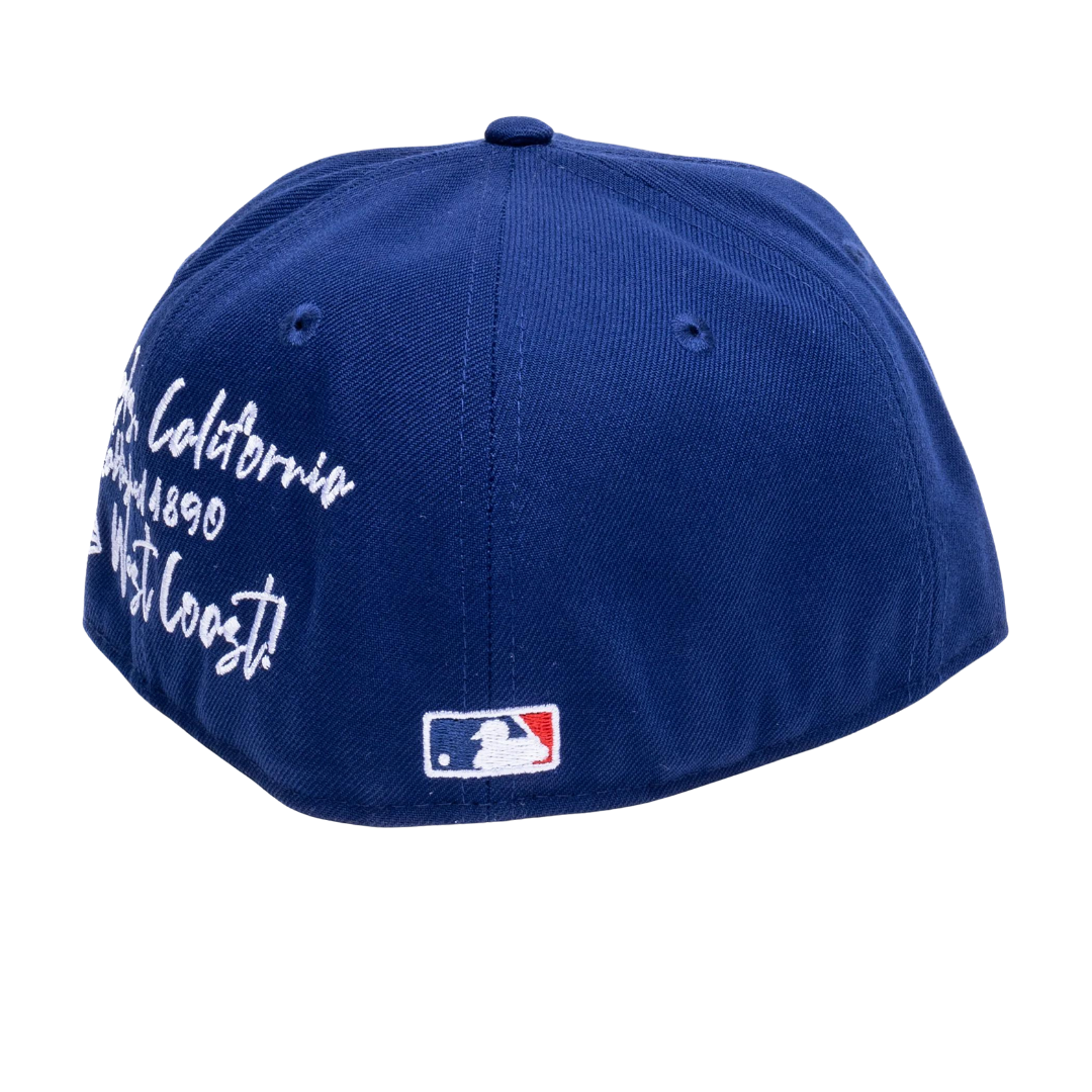 NEW ERA - Accessories - LA Dodgers Team Verbiage Fitted - Royal Blue/W ...