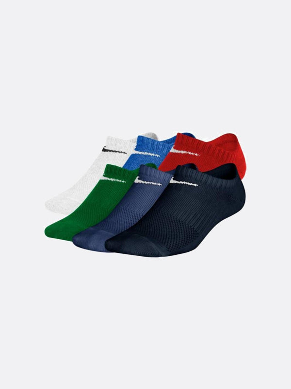 Nike - Accessories - Youth No-Show Socks (6 Pair) - Multi-Color