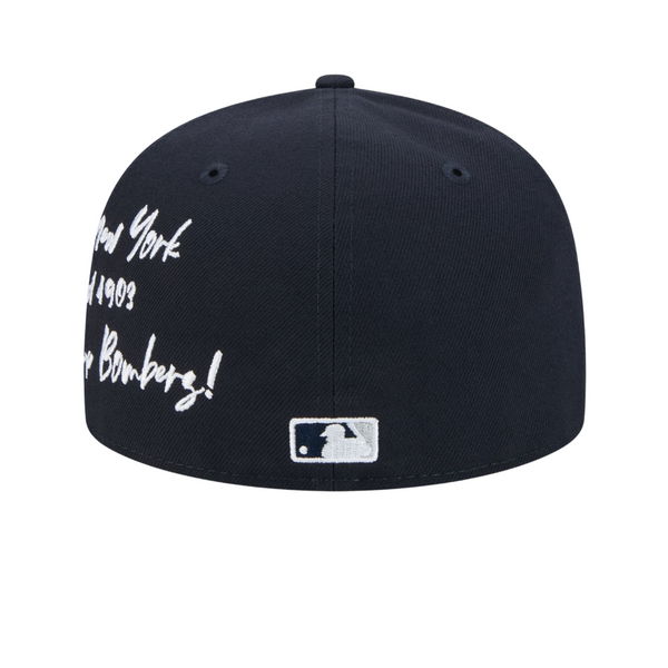 NEW ERA - Accessories - New York Yankees Team Verbiage Fitted - Navy/White