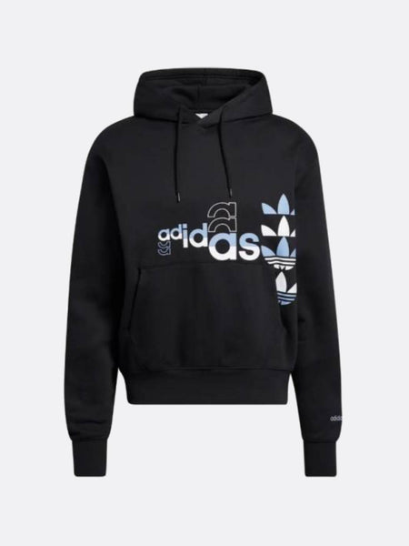 【関税・送料込み】adidas Originals Point Logo Sweat Hoodie Adidas Men's Trefoil Logo Graphic Pouch Pocket Pullover