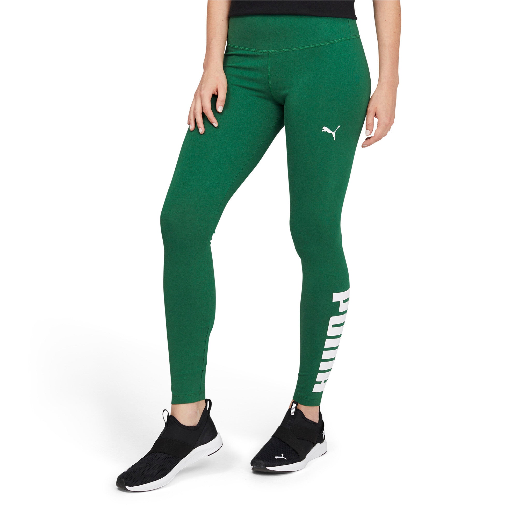 PUMA - Women - Athletic Logo Legging - Green – Nohble