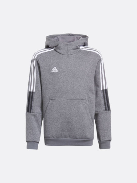 adidas - Boys - Tiro21 Sweat Hoodie - Grey Four Mel-Sld – Nohble