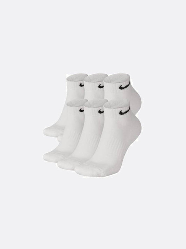 Nike - Accessories  - Everyday Cushion Low Socks (6pk) - White/Black
