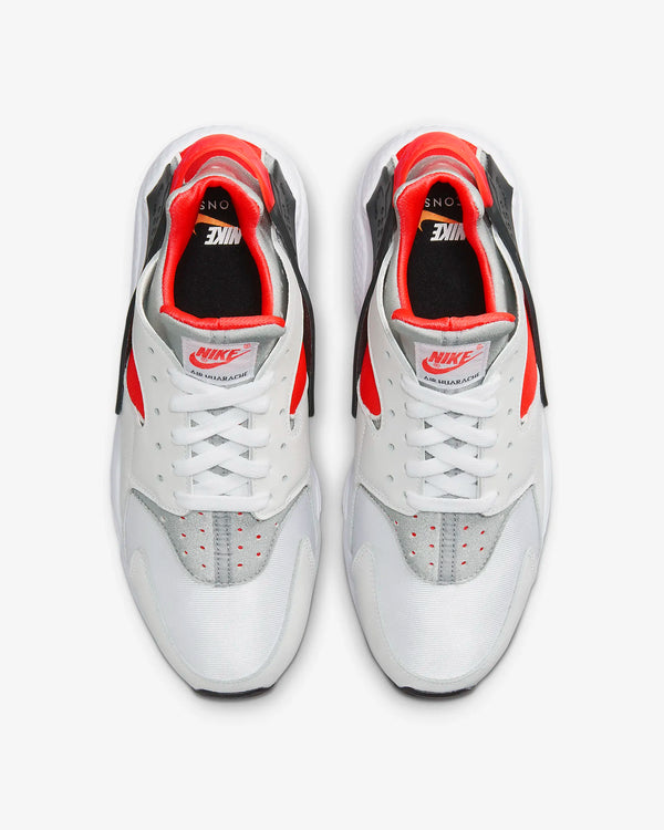 Nike - Men - Air Huarache - White/Metallic Silver/Infrared 23