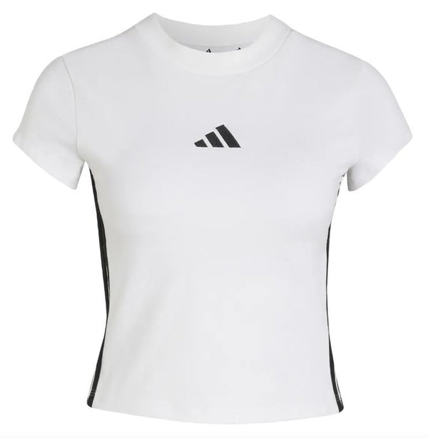 adidas - Women - Essential 3-Stripes Baby Tee - White