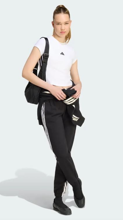adidas - Women - Essential 3-Stripes Baby Tee - White
