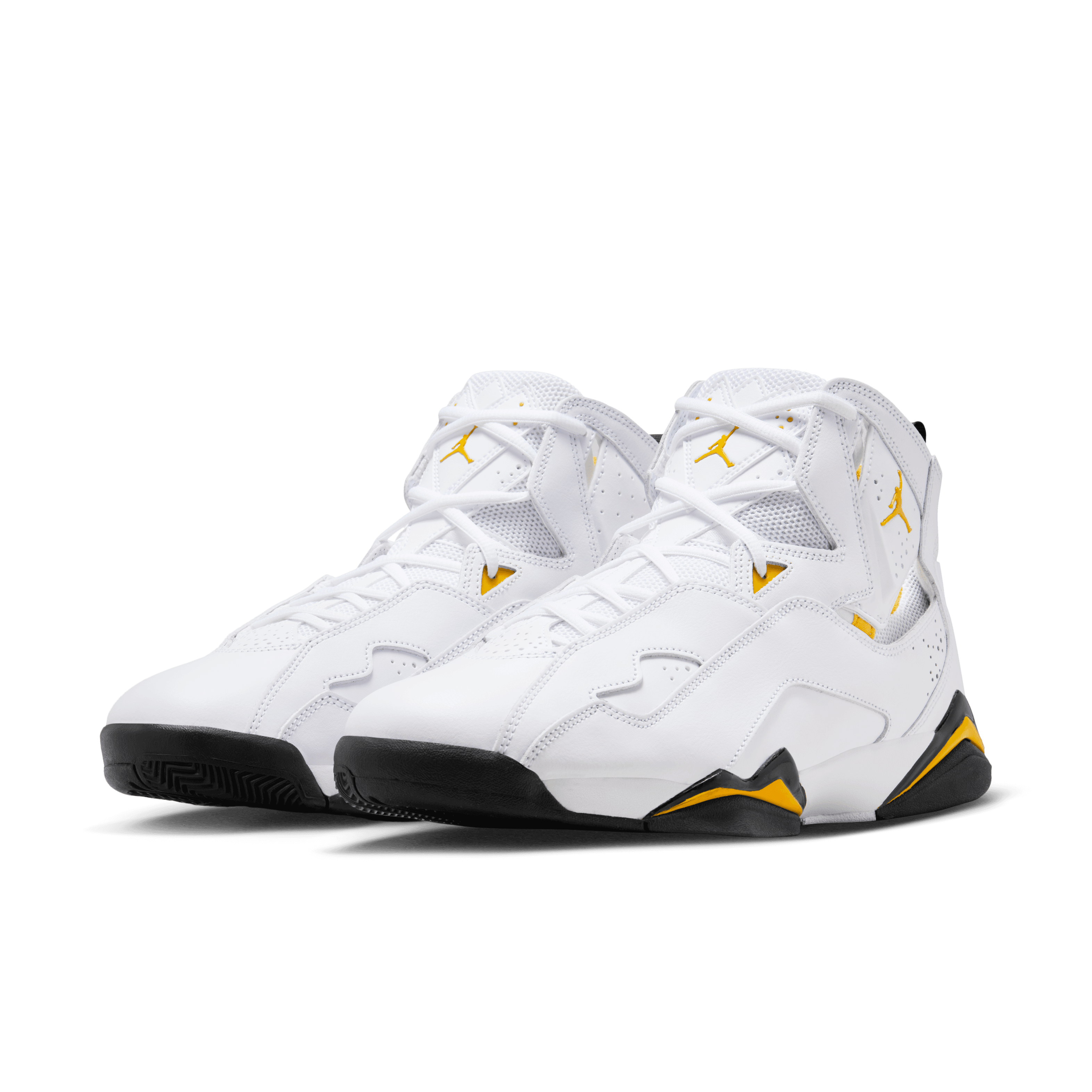 Jordan Men True Flight White Black Yellow Ochre Nohble