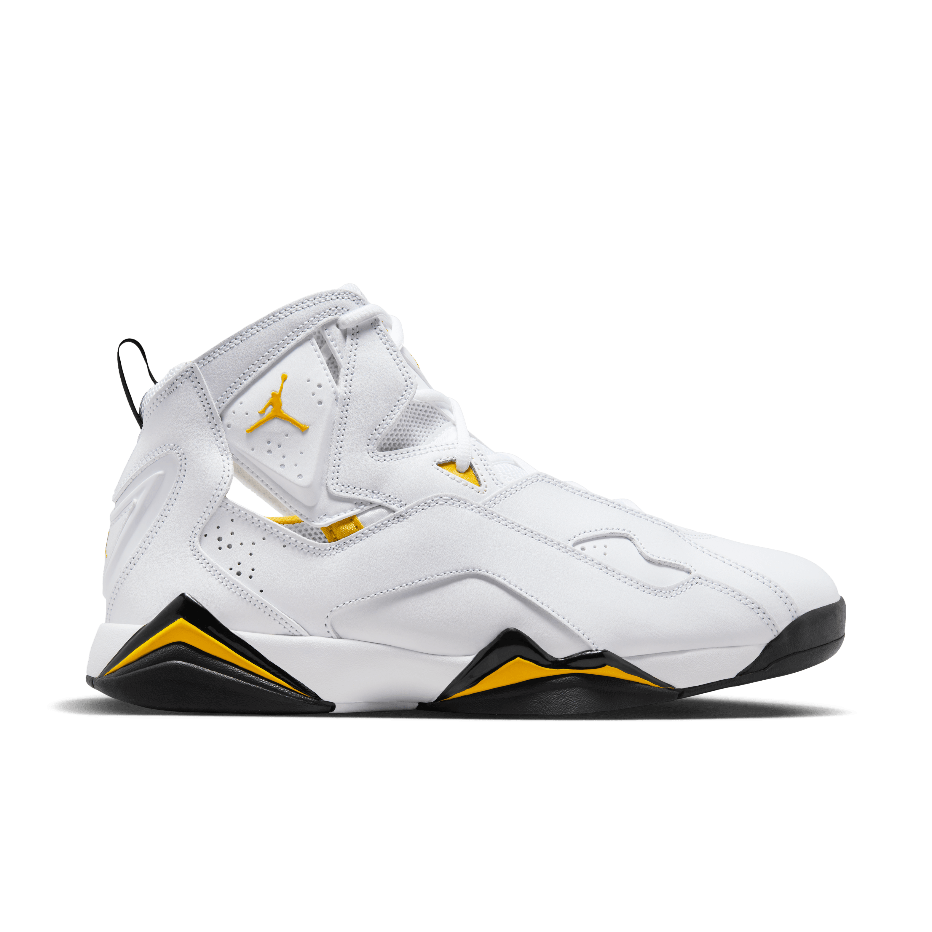 Jordan Men True Flight White Black Yellow Ochre Nohble