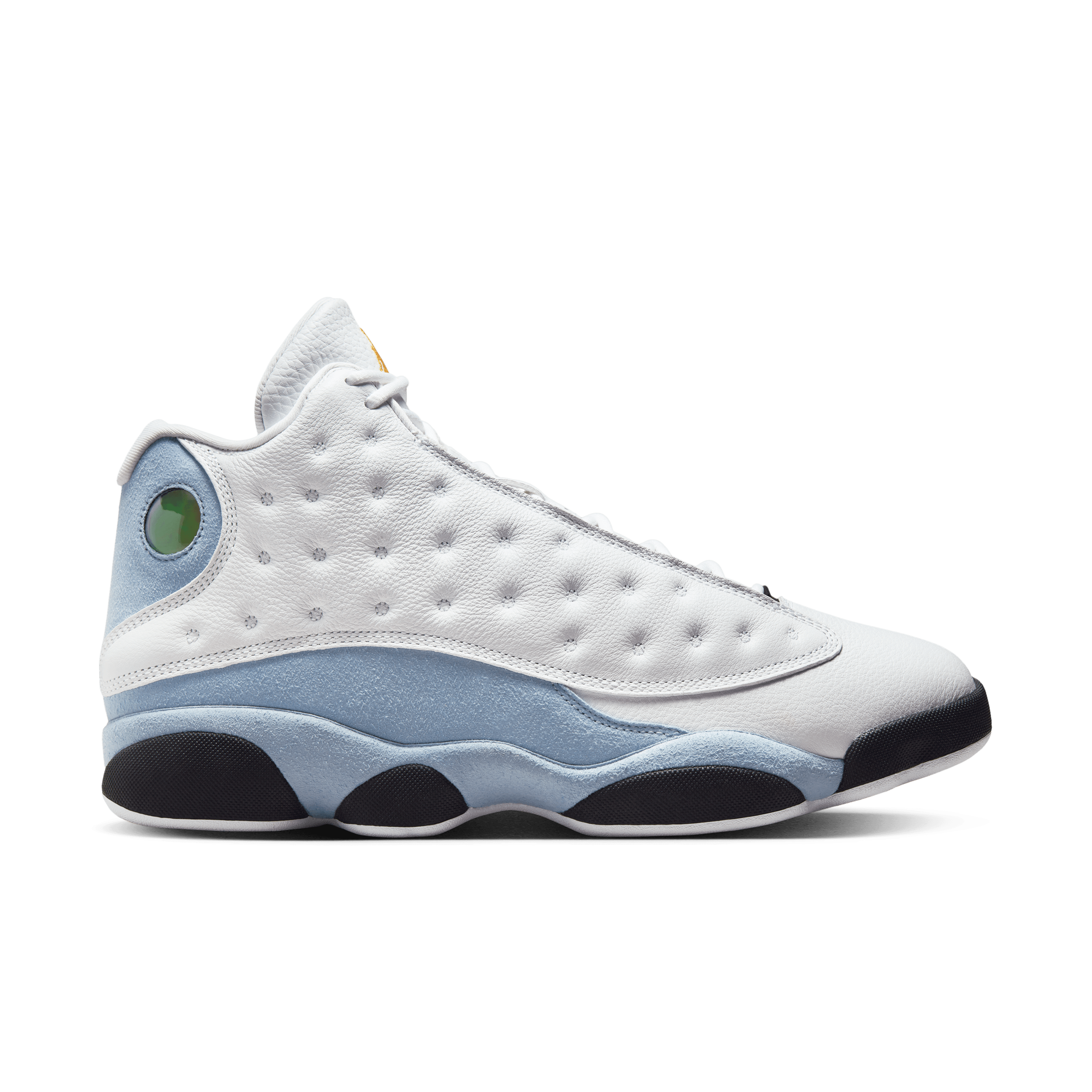 Jordan Men Retro 13 White Yellow Ochre Blue Nohble
