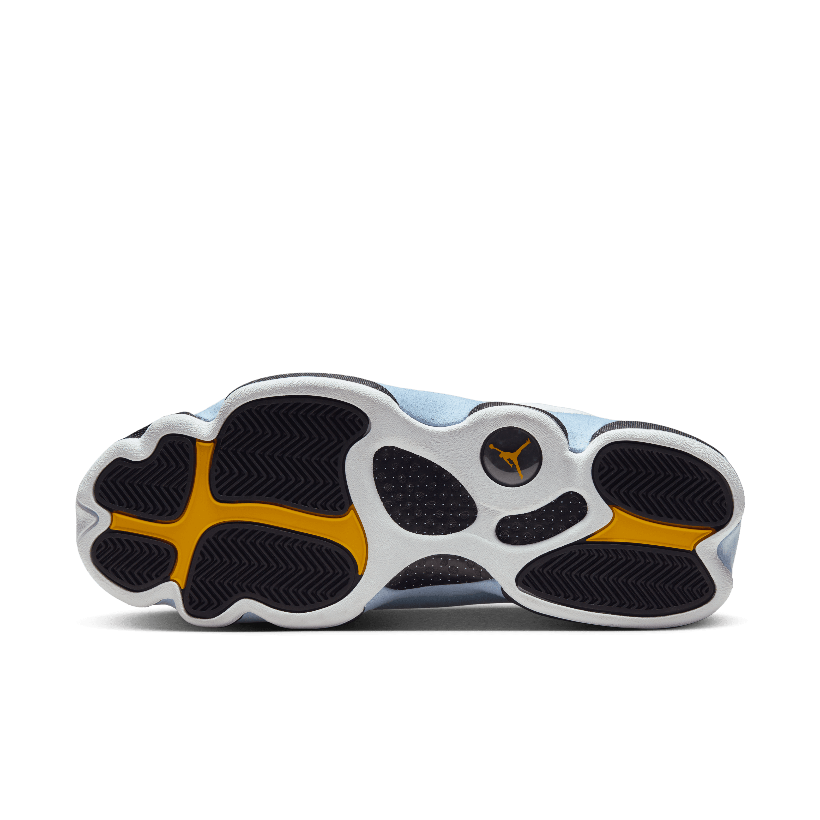 Jordan Men Retro 13 White Yellow Ochre Blue Nohble