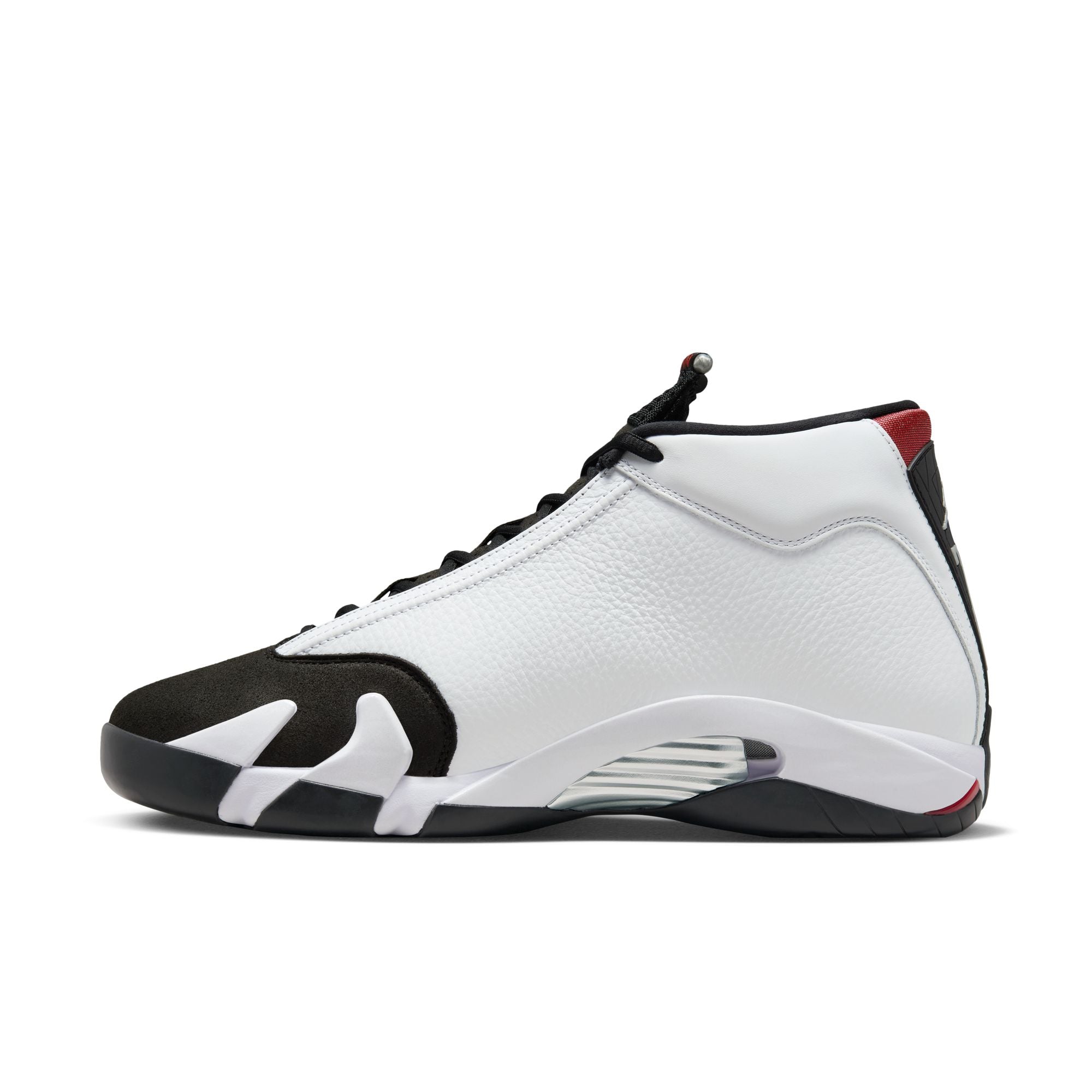 Jordan Men Air Jordan 14 Retro White Varsity Red Black Metallic Nohble