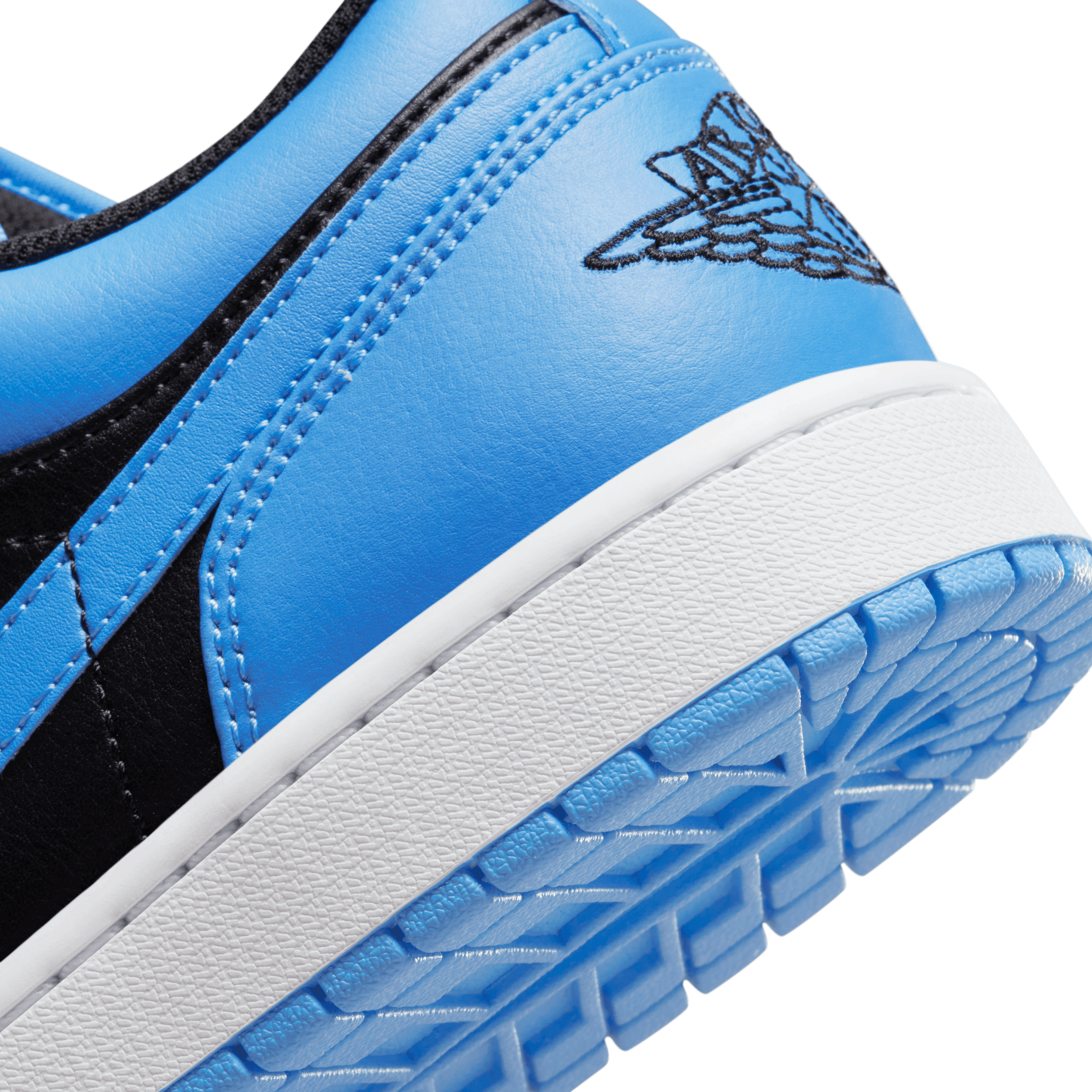 Jordan - Men - Air Jordan 1 Low - Black/University Blue/White – Nohble Jordan - Men - Air Jordan 1 Low - Black/University Blue/White – Nohble
