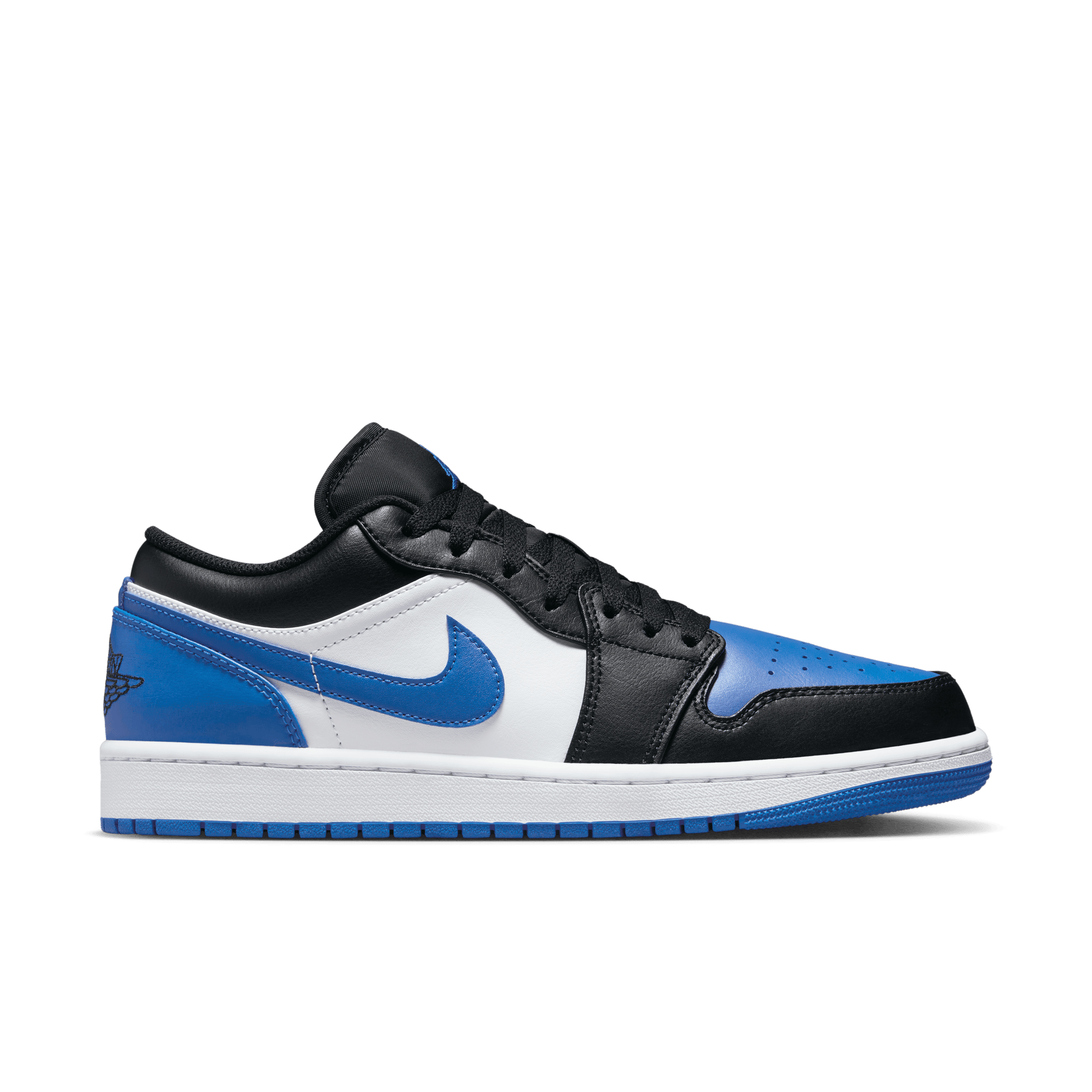 Jordan - Men - Air Jordan 1 Low - White/Royal Blue/Black - Nohble