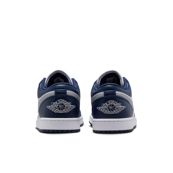 Jordan - Men - Air Jordan 1 Low - White/Wolf Grey/Midnight Navy